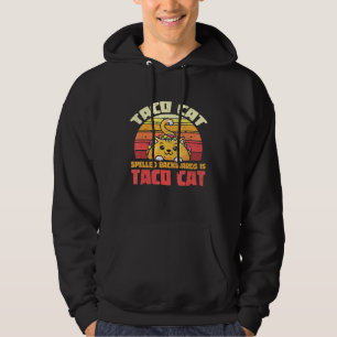 Tacocat Spelled Backwards Is Tacocat Retro Taco Hoodie