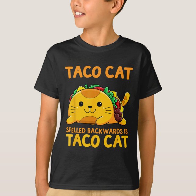 Tacocat Spelled Backwards Shirt Taco Cat Cinco De  (Front)