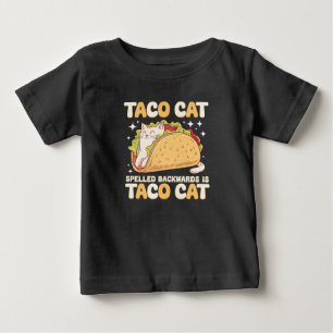 Tacocat Spelled Backwards Taco Cat Mexican Baby T-Shirt