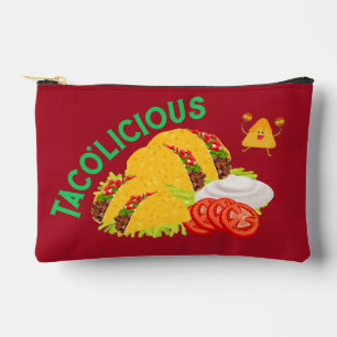 Taco'Licious Tacos And Happy Nacho Accessory Pouch