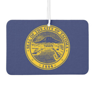 Tacoma city flag car air freshener