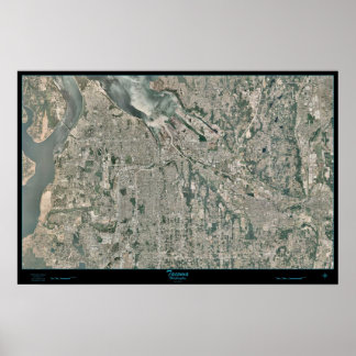Tacoma Metro Area, Washington satellite poster