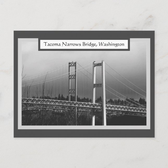Tacoma Narrows Bridge Postcard (Front)