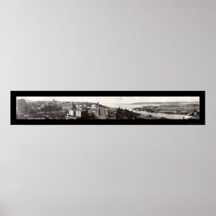 Tacoma, WA Skyline Photo 1919 Poster