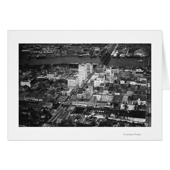 Tacoma, WA View of Business District from Air (Front Horizontal)