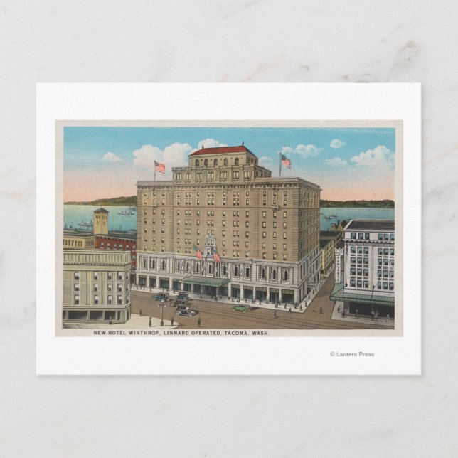 Tacoma, WA - View of Hotel Winthrop Postcard (Front)