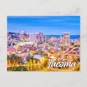 Tacoma, Washington, At Sunset Postcard