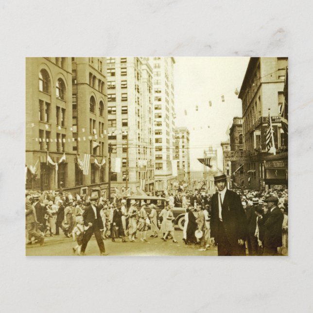 Tacoma Washington  Downtown Postcard (Front)