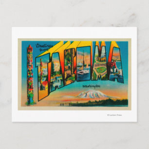 Tacoma, Washington - Large Letter Scenes 2 Postcard