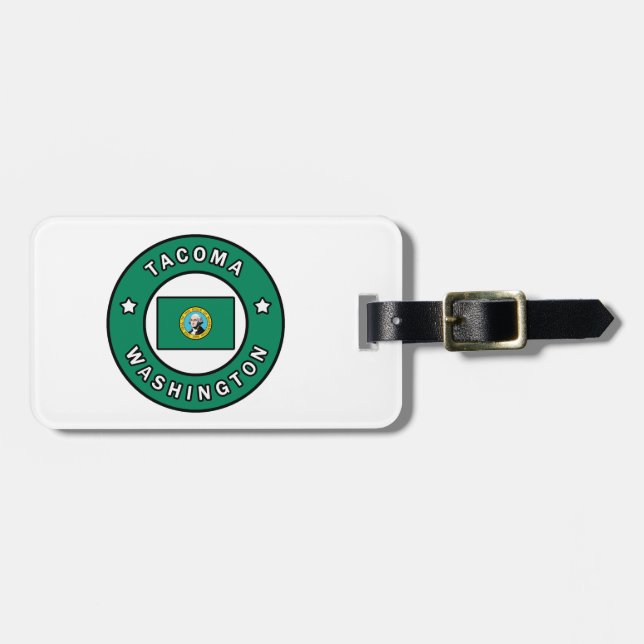 Tacoma Washington Luggage Tag (Front Horizontal)