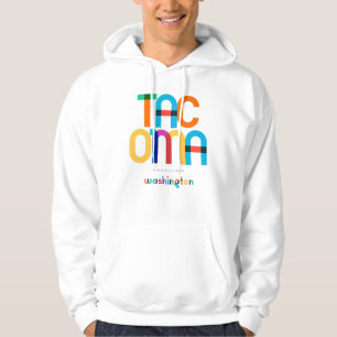 Tacoma Washington Mid Century, Pop Art, Hoodie