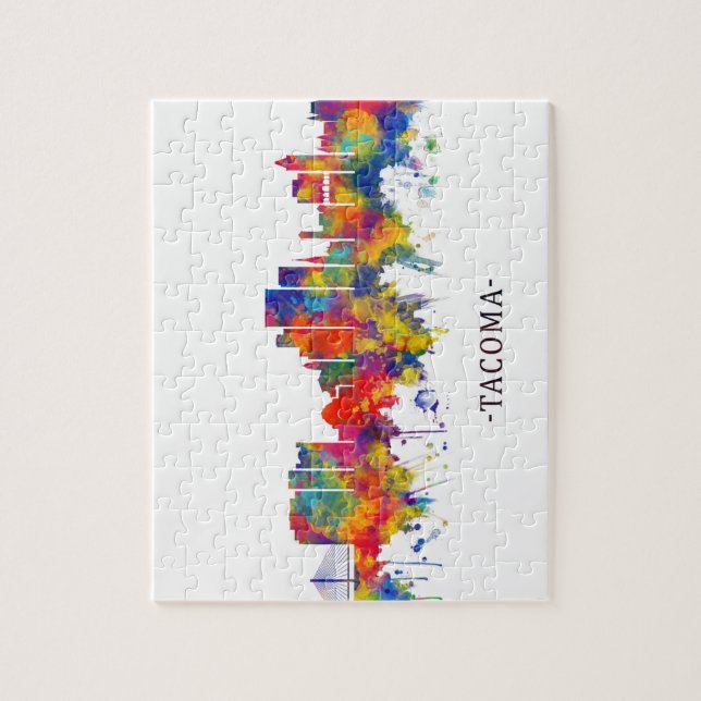 Tacoma Washington Skyline Jigsaw Puzzle (Vertical)