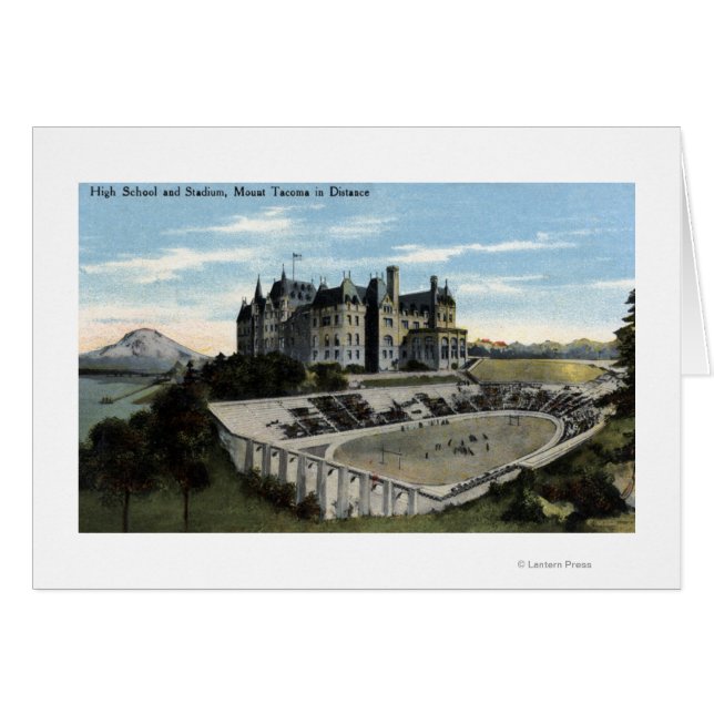 Tacoma, Washington - View of High School (Front Horizontal)