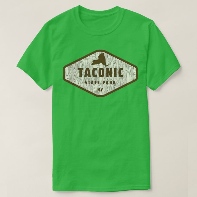Taconic State Park New York Tree Log Texture Woode T-Shirt (Design Front)