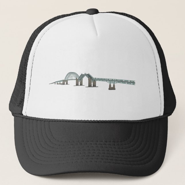 Tacony Palmyra Bridge: 3D Model: Trucker Hat (Front)