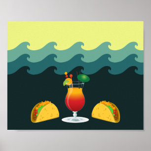 Tacos and Drink Poster
