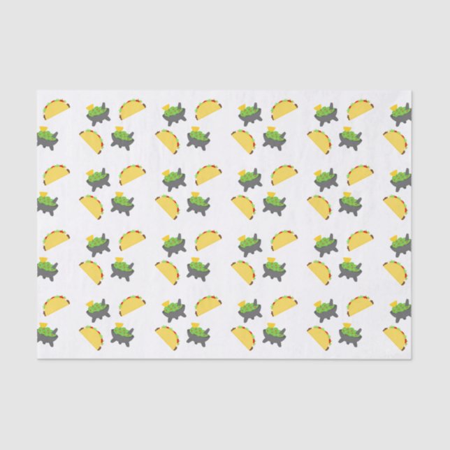 Tacos and Guacamole Tissue Paper (Front)