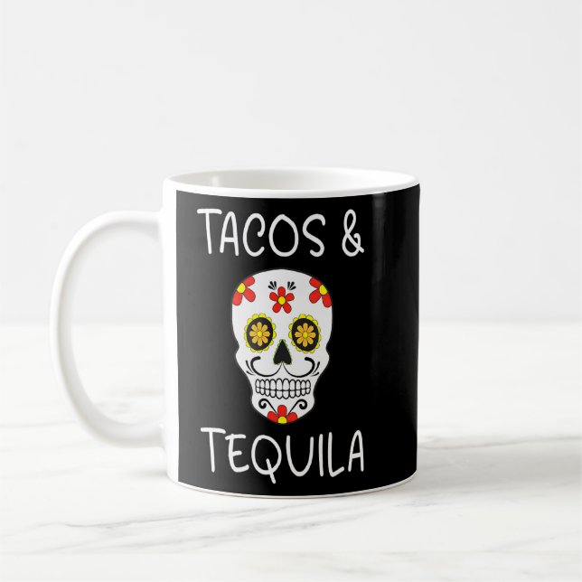 Tacos And Tequila Summer Fun  Coffee Mug (Left)