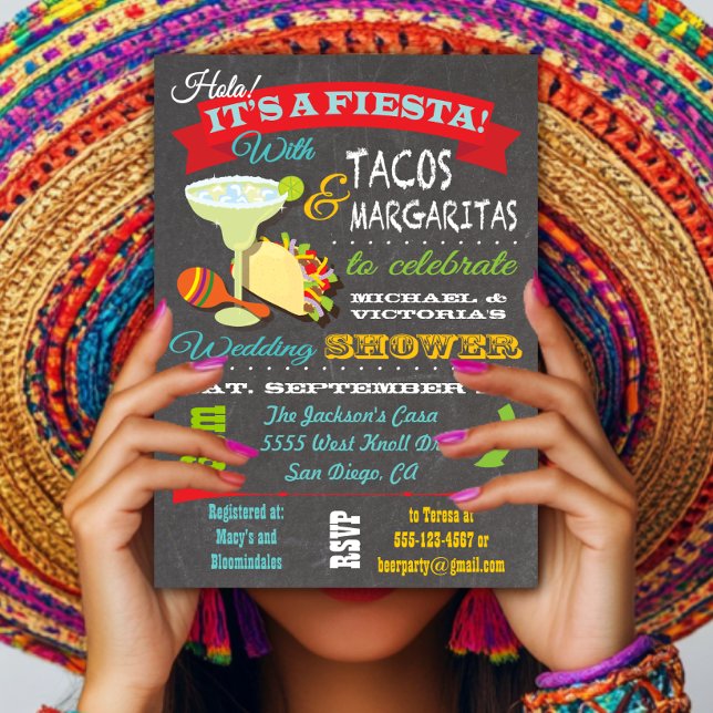 Tacos and Tequila Wedding Shower Invitation (Creator Uploaded)