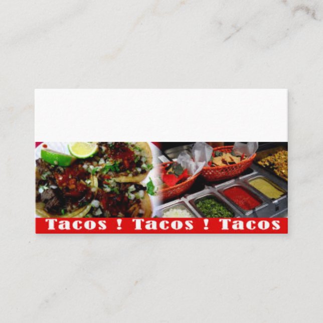 Tacos Business Card (Front)
