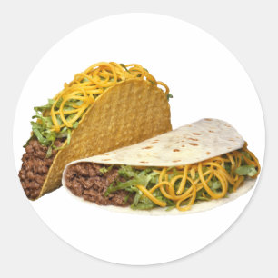 Tacos Classic Round Sticker