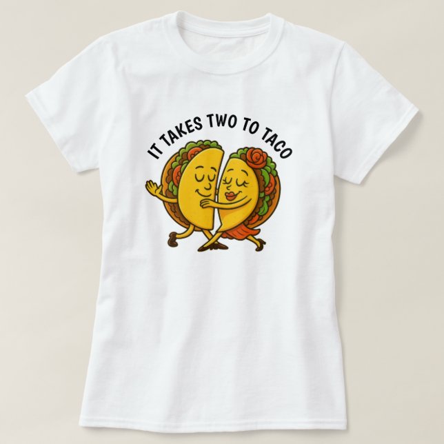 Tacos Dancing T-Shirt (Design Front)