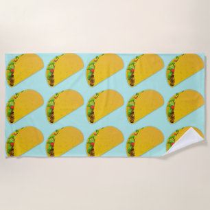 TACOS FUNNY Beach Towel