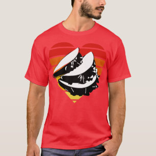 Tacos lover vintage retro Heart design T-Shirt