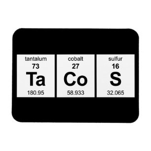 TaCoS Periodic Table Magnet