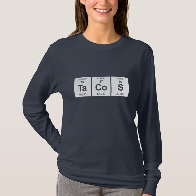 TaCoS Periodic Table T-Shirt (Front)