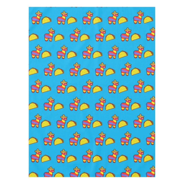 Tacos + Pinatas Tablecloth (Front)