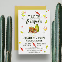 Tacos & Tequila Fun Summer Tropical Couples Shower