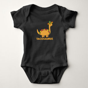 Tacosaurus Cinco De Mayo Dinosaur Funny Dino Baby Bodysuit
