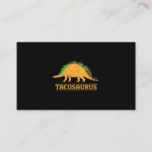 Tacosaurus Cinco de Mayo Funny Taco Dinosaur Lover Business Card (Front)