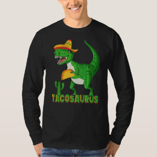 Tacosaurus Cinco De Mayo Mexican Rex Taco Men Boys T-Shirt