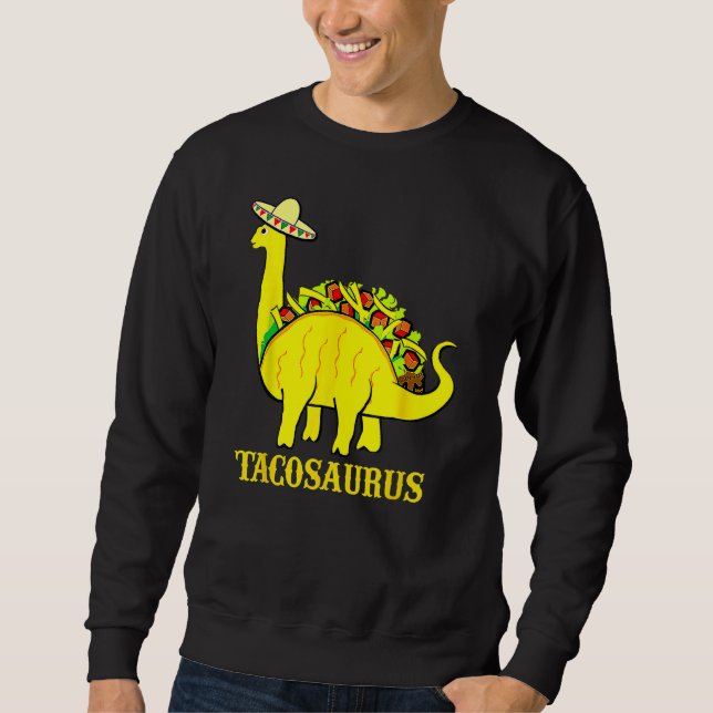Tacosaurus Cinco De Mayo Shirt Funny Taco Dinosaur (Front)