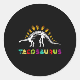 Tacosaurus Cinco De Mayo Shirt Funny Taco Dinosaur Classic Round Sticker