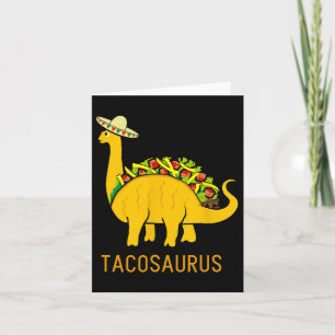 Tacosaurus Shirt Funny Taco Dinosaur Gift  Card