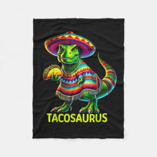 Tacosaurus taco dinosaur cinco de mayo mexicanTaco Fleece Blanket
