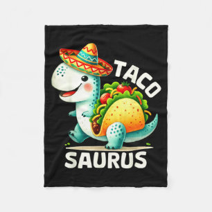 Tacosaurus taco dinosaur dino cinco de mayo mexica fleece blanket
