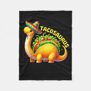 Tacosaurus taco dinosaur dino cinco de mayo mexica fleece blanket