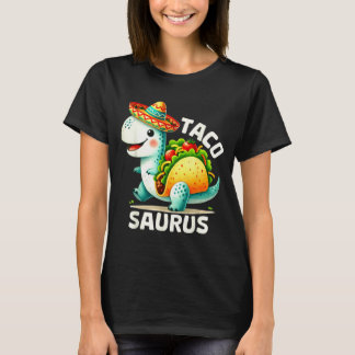 Tacosaurus taco dinosaur dino cinco de mayo mexica T-Shirt