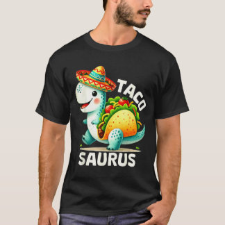 Tacosaurus taco dinosaur dino cinco de mayo mexica T-Shirt