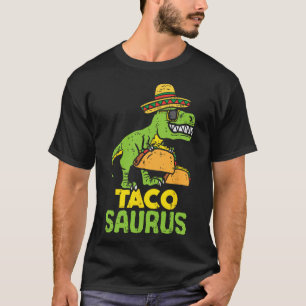 Tacosaurus Trex Cinco De Mayo Dinosaur Kid T-Shirt