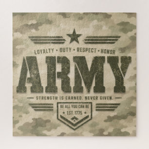 Tactical Army Design Jigsaw Puzzle