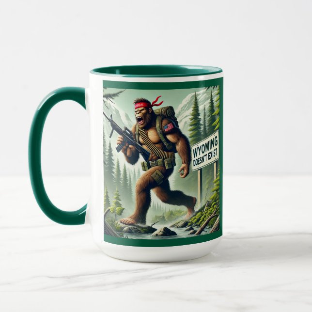 🚨TACTICAL BIGFOOT DEPLOYED COFFEE MUG🚨 MUG (Left)