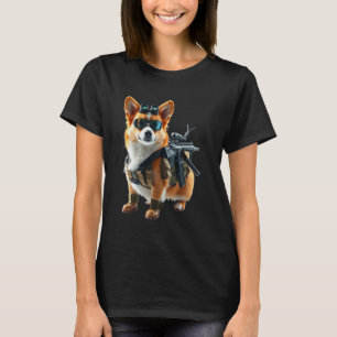Tactical Corgi Humor for Dog Lovers, Men and Women T-Shirt