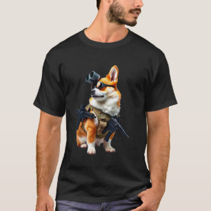 Tactical Corgi Humour for Dog Lovers, Men and Wome T-Shirt