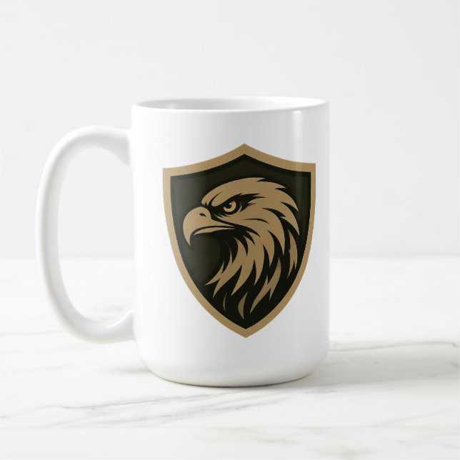 Tactical Eagle Shield Emblem Coffee Mug (Left)