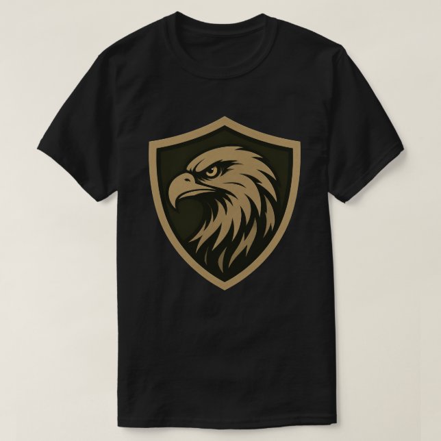 Tactical Eagle Shield Emblem T-Shirt (Design Front)